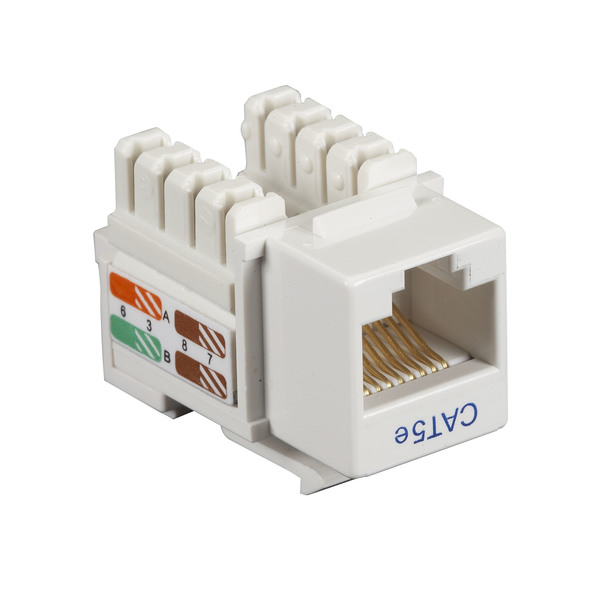 Black Box Connect Cat5E Rj-45 Keystone Jack CAT5EJ-WH